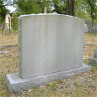 Die on Base Headstone Die on Base Headstone